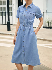 Long Denim Dress view 3