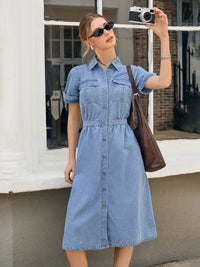 Long Denim Dress view 2