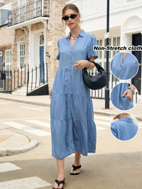 Lyocell Denim Dress — Maxi view 1