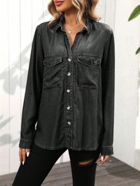 Lyocell Denim Shirt view 7