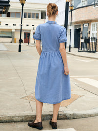 Long Denim Dress view 4